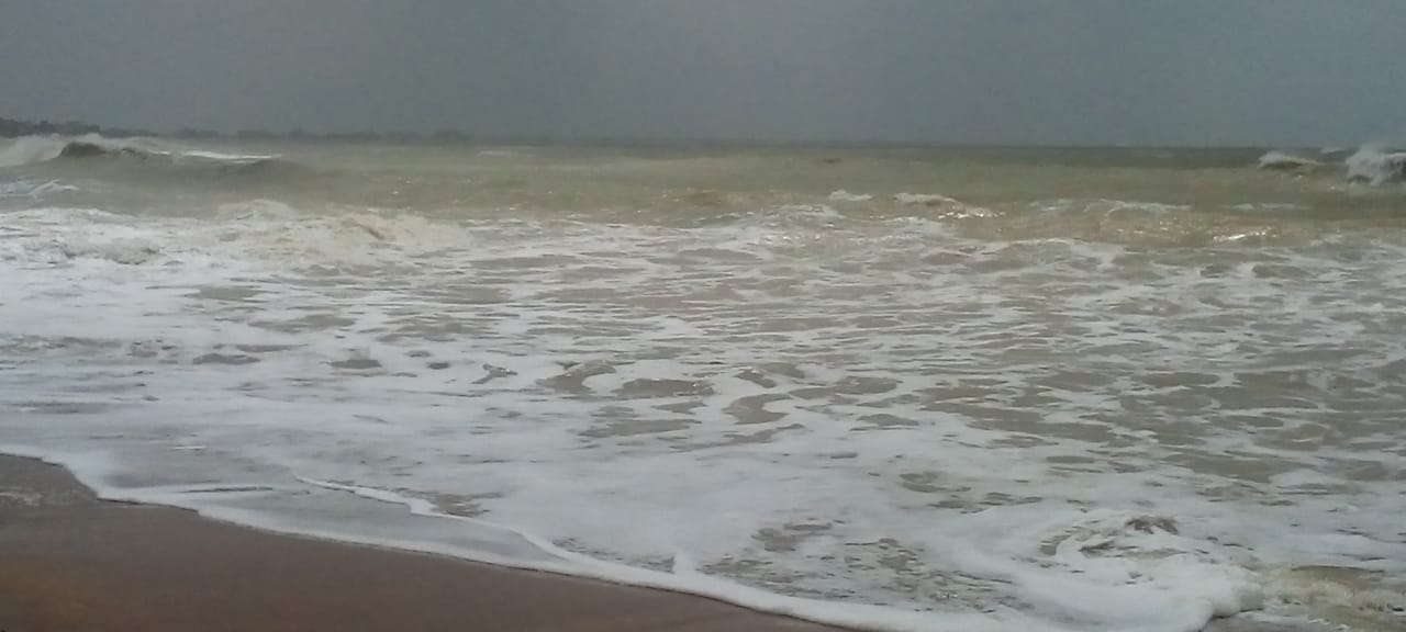 Waves up to thirty feet high. Winds up to a speed of one hundred and seventy kilometers.