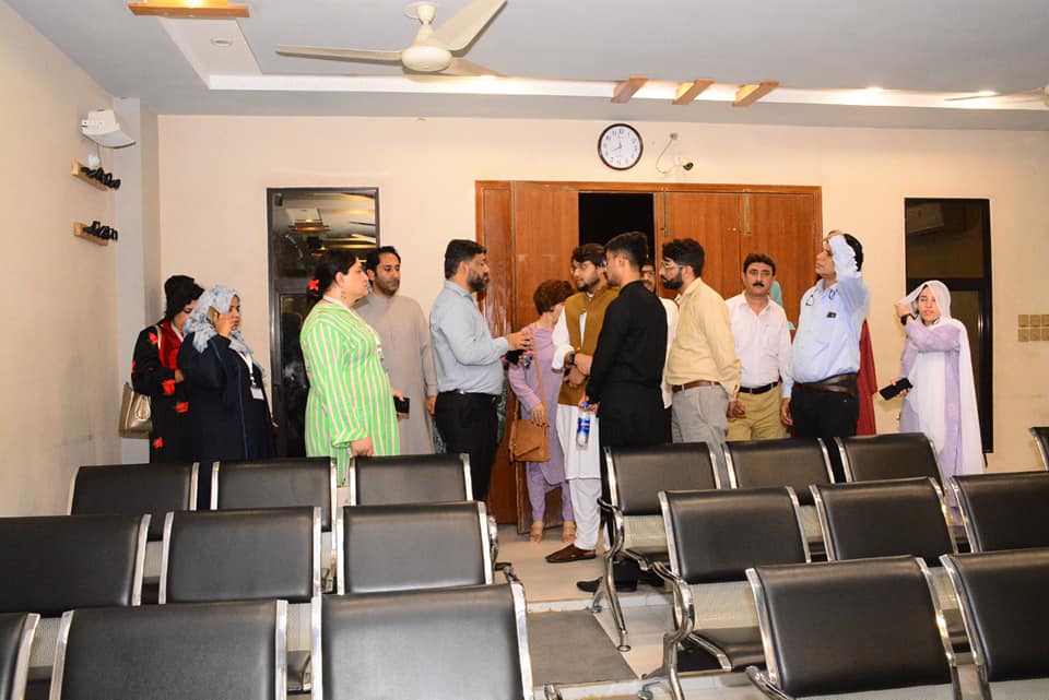 Journalists from all over the country participating in the fellowship workshop of IBA CEJ arrived at Karachi Press Club