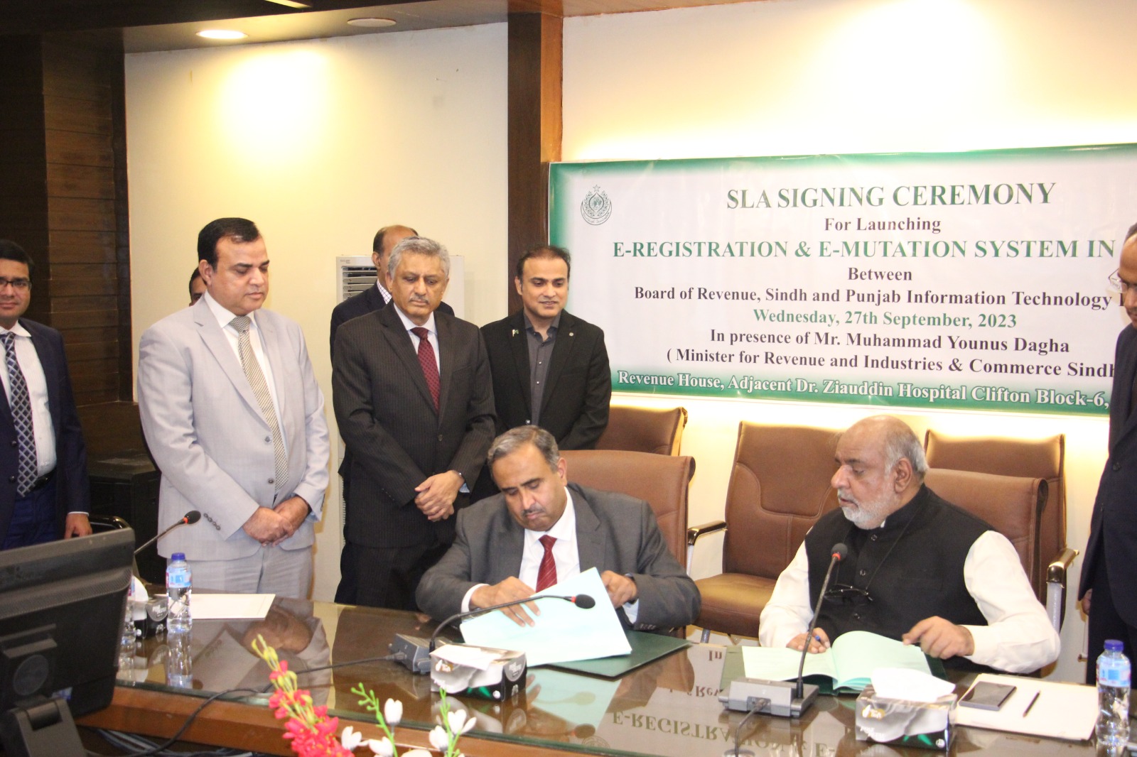 Sindh Government will implement IT based services to enhance convenience and transparency in processing all land related documentation
