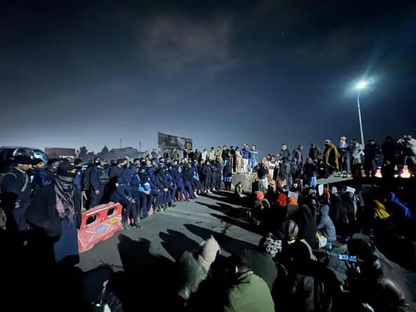 Baloch Solidarity March: Tear gas was used to stop the protesters from advancing.