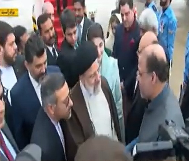 Iranian President Ibrahim Raisi's arrival in Lahore was welcomed by Punjab Chief Minister Maryam Nawaz