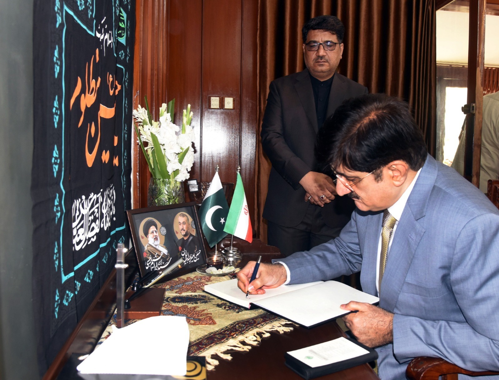 Murad visits Iranian Consulate, offers condolence. 