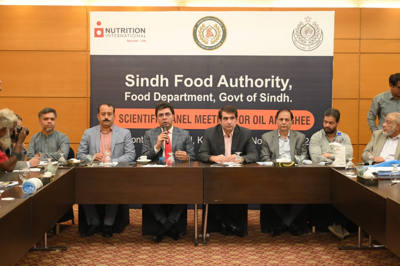 First Meeting of Sindh Food Authority's Scientific Panel on Oil and Ghee Held in Karachi