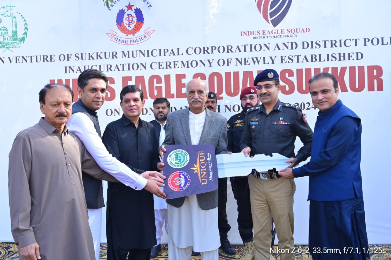 SMC , Sukkur Police Joint Venture:    Indus Eagle Squad Sukkur Launched 