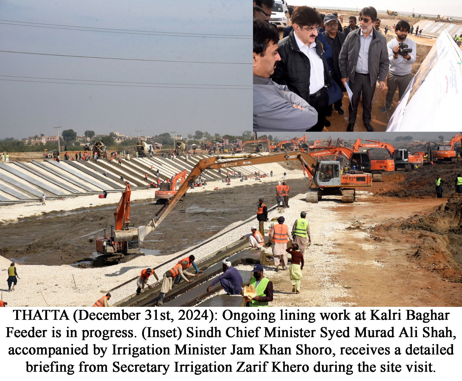 KB feeder lining to conserve 510 cusecs of water to meet the growing need of Karachi, says  Murad Shah