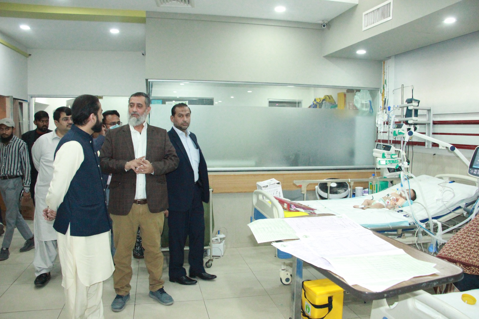 Karachi:   Spokesperson for the Sindh government, Mustafa Abdullah Baloch, visited the National Institute of Child Health (NICH).