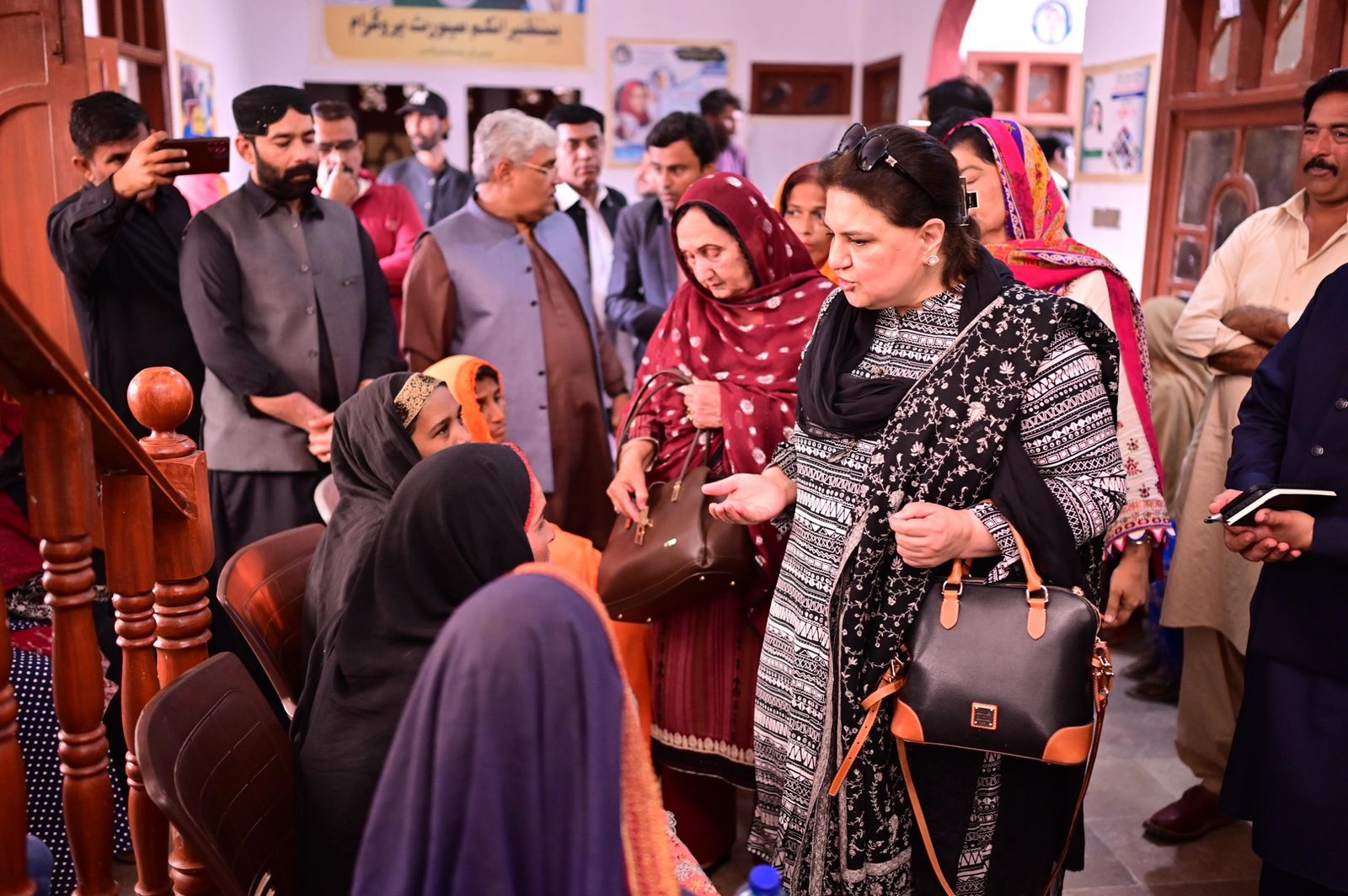 CHAIRPERSON BENAZIR INCOME SUPPORT PROGRAMME SENATOR RUBINA KHALID MEETS PUBLIC REPRESENTATIVES AND PARTY LEADERS IN HYDERABAD: