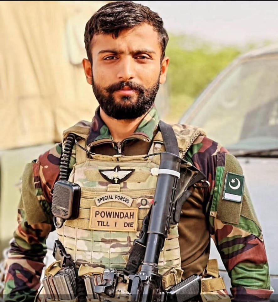 operation in Dera Ismail Khan during the intense fire exchange, Captain Hasnain Akhtar embraced Shahadat.  