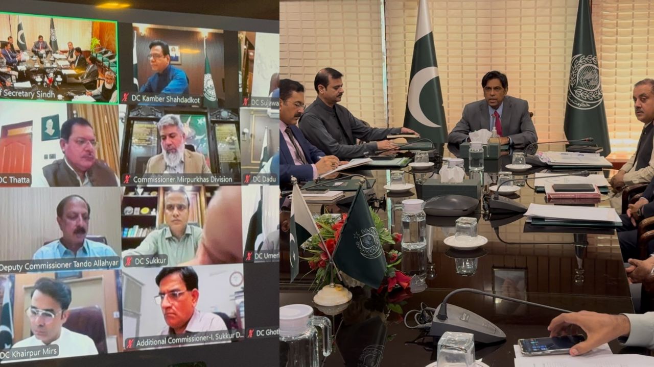 Chief Secretary Sindh Reviews Sugar Prices, Wheat Stocks, Sanad Distribution, and Monsoon Preparedness. 