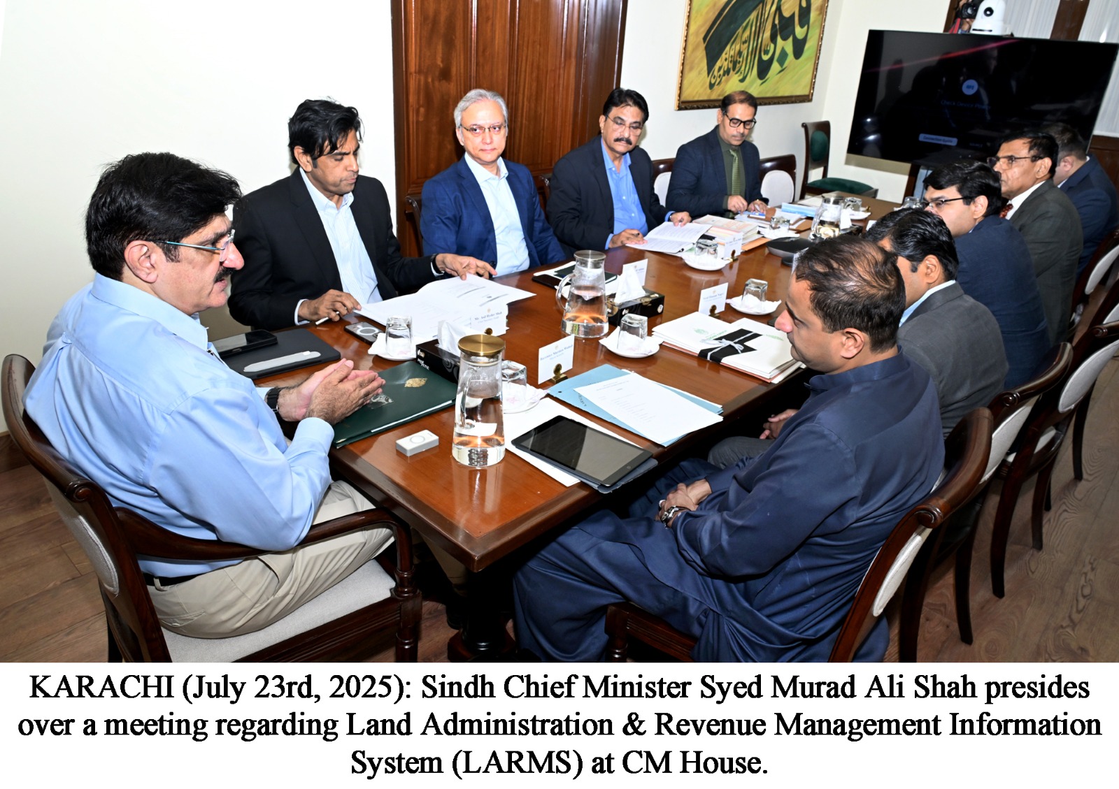 Sindh Chief Minister Reviews Progress of Land Record Digitalisation Initiatives