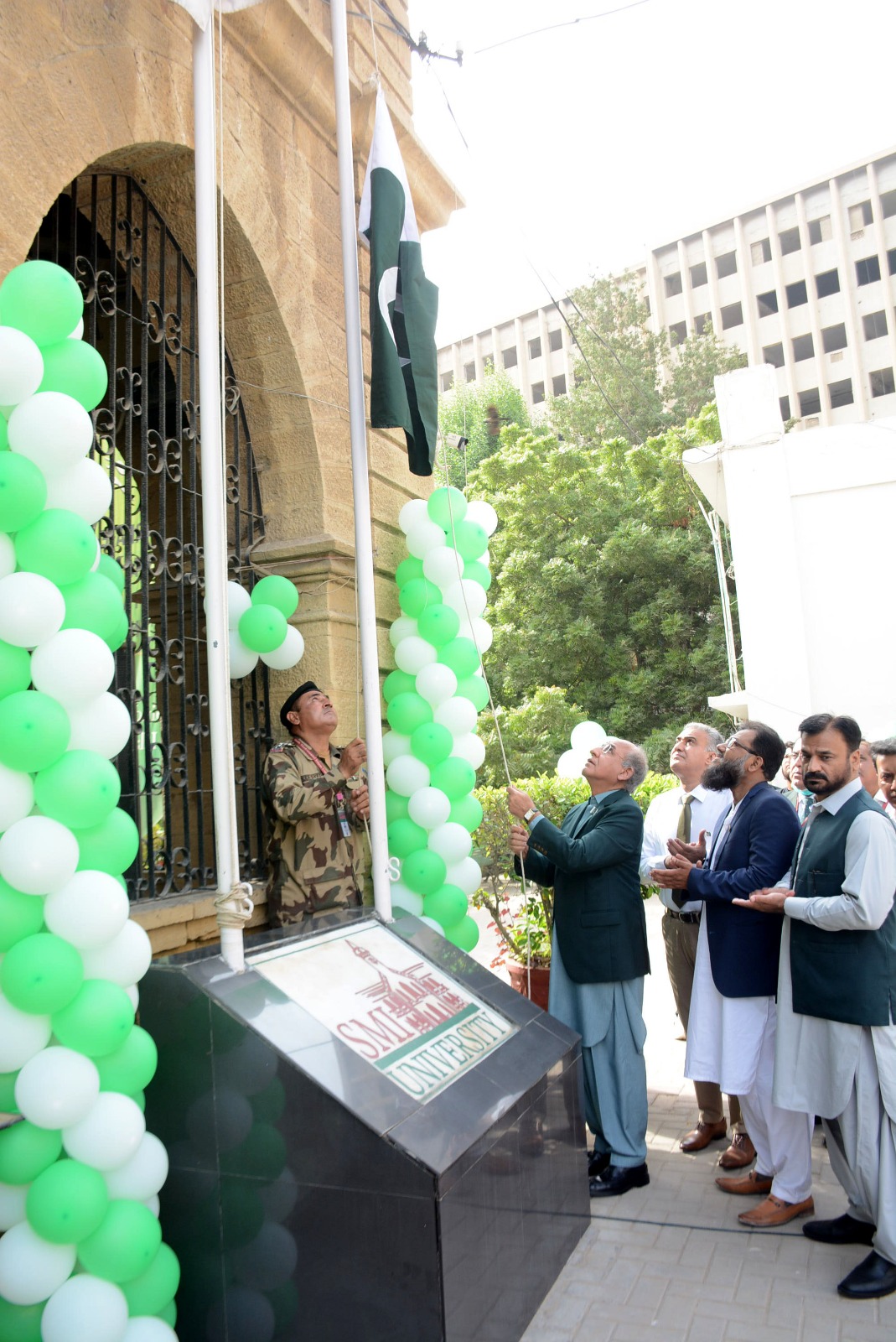 14th August Celebration at Sindh Madressatul Islam University held 