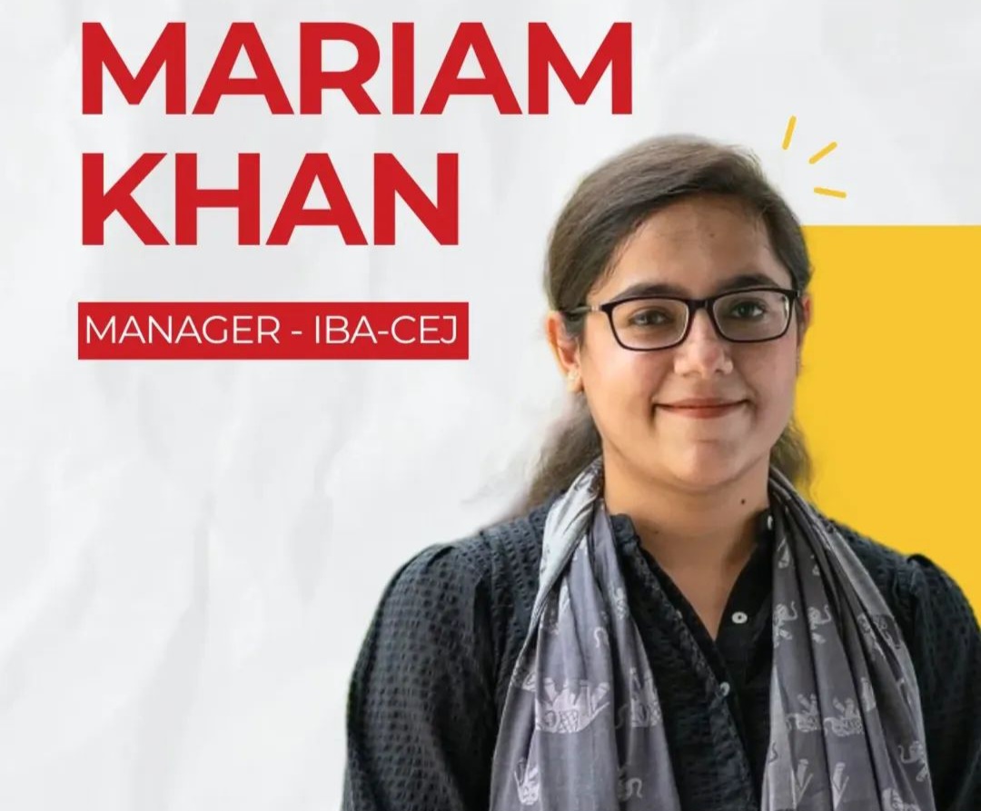 IBA-CEJ Welcomes Mariam Khan as Manager  