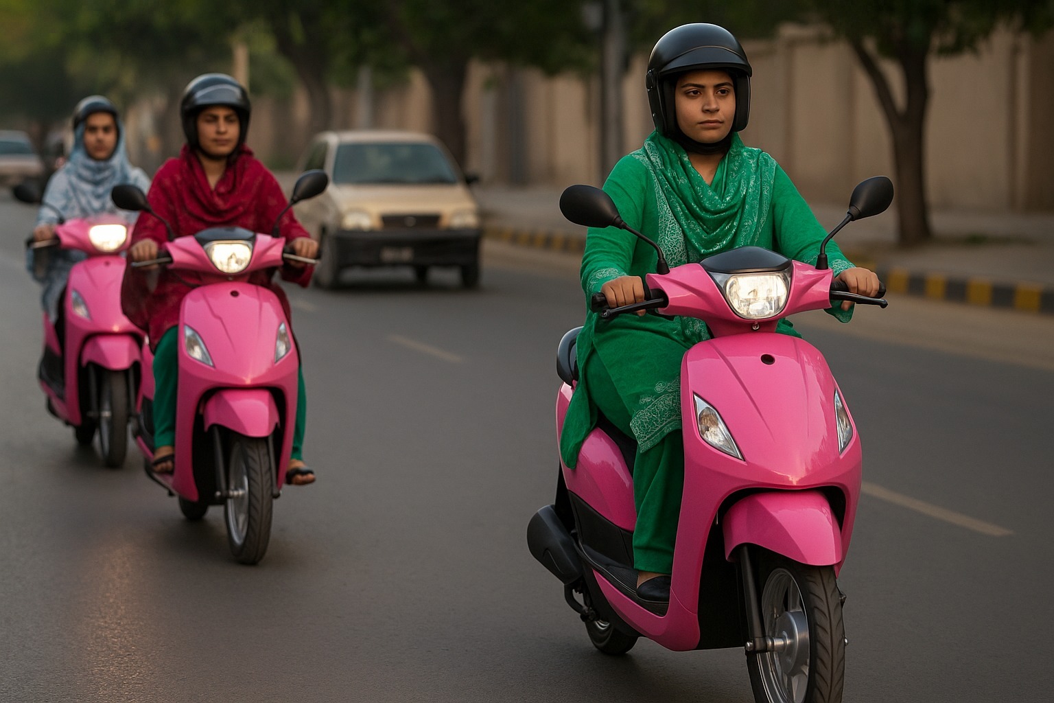 “Sindh Govt Empowers Women: 300 Pink Electric Scooters Distributed on International Women’s Day”