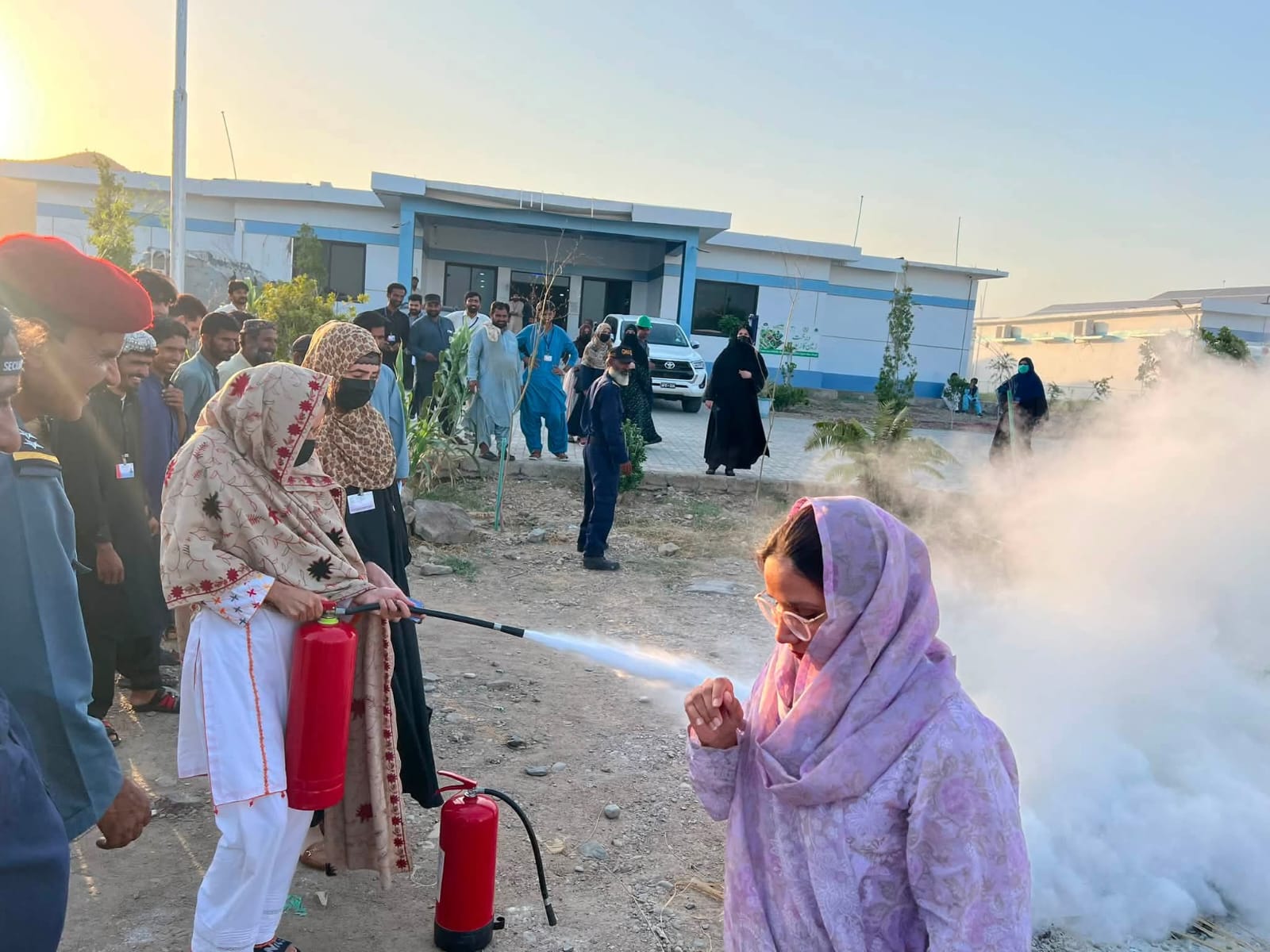Fire Safety Drill Held at Mir Ghulam Qadir Memorial Hospital in Baiker