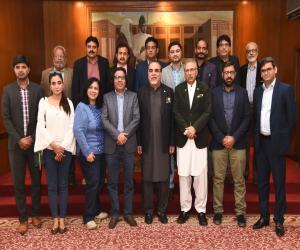 The New elected body of press club Karachi met with President and Governor Sindh
