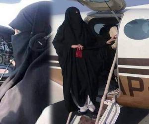 Dr Shahnaz laghari is the first Pakistani hijabi female pilot who flew an aircraft wearing a veil