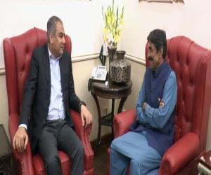 Chairman PCB Mohsin Naqvi met former cricketer Rajavid Miandad