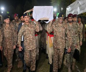 In North Waziristan, 7 soldiers, including martyred Lt. Col. Kashif Ali, were offered funeral prayers, ISPR.
