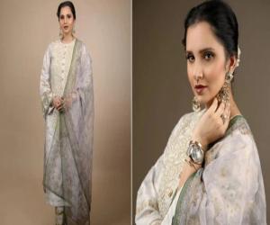 Tennis star and Shoaib Malik's ex-wife Sania Mirza's unique style on Eid-ul-Fitr attracted the attention of fans.