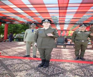 Chief Minister Punjab Maryam Nawaz inspected the parade in police uniform.