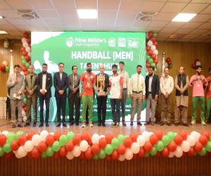 Vice Chancellor SMIU addresses Closing Ceremony of  Prime Minister’s Talent Hunt Youth Sports League Handball (Men)