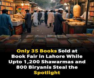 At the recent Lahore Book Fair, the spotlight was unexpectedly stolen by the food stalls rather than the books.