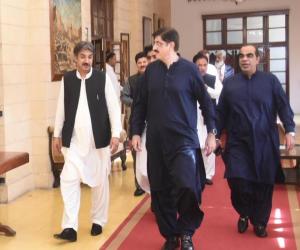Chief Minister Sindh Syed Murad Ali Shah visited Governor House Sindh today. 
