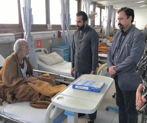 SPOKESPERSON OF SINDH GOVERNMENT MUSTAFA ABDULLAH BALOCH VISITS TRAUMA CENTER, CIVIL HOSPITAL KARACHI