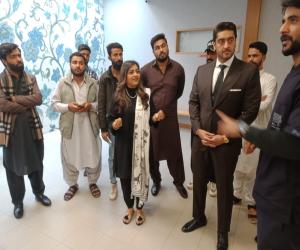 Sumeta Afzal Syed visit Jinnah Hospital Cyber ​​Knife Department Karachi