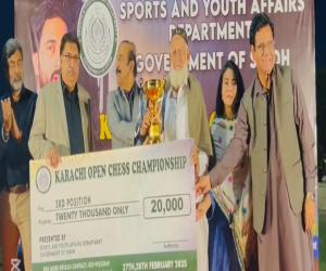 70-year-old Wahid Hussain being declared a Candidate Master by the World Chess Federation in the senior category.
