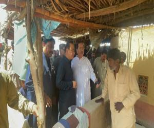 DR. LAL CHAND UKRANI VISITS FIRE-AFFECTED VILLAGE IN DISTRICT MATIARI, ANNOUNCES RS. 1 MILLION FINANCIAL AID FROM SINDH GOVERNMENT