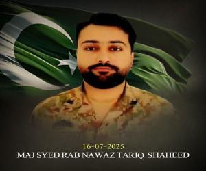 Heroic Sacrifice in Awaran: Major Tariq Laid to Rest with Honor    Rawalpindi,