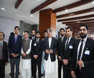 Speaker Sindh Assembly Syed Awais Qadir Shah Welcomes Punjab Judges Delegation at Sindh Judicial Academy Visit