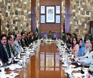 A 42-MEMBER DELEGATION OF THE SENIOR MANAGEMENT COURSE CALLS ON CHIEF SECRETARY SINDH