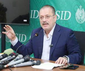 Sindh Senior Minister and Provincial Minister for Information, Transport, and Mass Transit Sharjeel Inam Memon, reacting to the Punjab Information Minister’s press conference