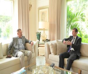 British Deputy High Commissioner Lance Dome met Sindh Senior Minister and Minister for Information, Transport & Mass Transit Sharjeel Inam Memon in Karachi 