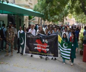 SMIU organises rally to observe Kashmir Black Day 