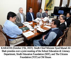 Murad review SEF, TCF & School education partnership for expanding access to quality education