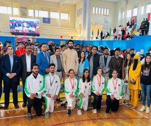 Karate and Football Events Inaugurated by Sindh Sports Minister Sardar Muhammad Bakhsh Mahar at 35th National Games in Karachi