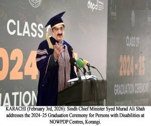 Sindh govt committed to empowering persons with disabilities: Murad Shah