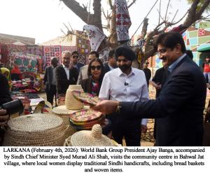 From Ruins to Resilience: World Bank Chief Applauds Sindh’s Architectural Revolution of Hope and Heritage