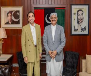 MNA Makhdoom Jameel uz Zaman calls on Chairman Pakistan Peoples Party Bilawal Bhutto Zardari