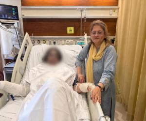 Sindh Government Spokesperson Sadia Javed Visits Injured Balochi Doctor at Aga Khan Hospital