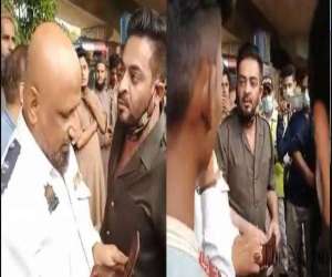 کراچی ڈاکٹرعامر لیاقت کا ٹریفک پولیس اہلکار سے جھگڑا، ویڈیو سوشل میڈیا پر وائرل