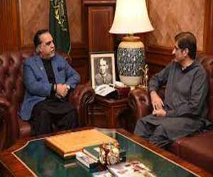 وزیراعلی سندھ مراد علی شاہ کی گورنر سندھ عمران اسماعیل سے ملاقات