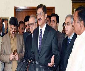 وزیراعلیٰ سندھ  مراد علی شاہ نے کراچی میں  یوم عاشور کے  ماتمی  جلوسوں کا  فضائی معائنہ کیا۔۔