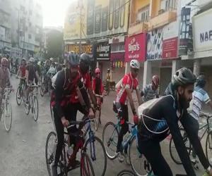 عالمی یوم ماحول پر کراچی میں ادارہ تحفظ ماحولیات سندھ  کےتحت  سائیکل ریلیوں کا اہتمام کیا گیا۔