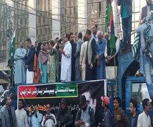وفاقی وزیرخارجہ بلاول بھٹوزرداری سے اظہاریکجہتی کےلیےملک کےدیگرحصوں کی طرح  کراچی اورسندھ کےدیگرشہروں میں ریلیاں نکالی گئیں
