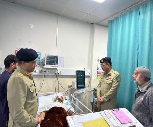 آرمی چیف جنرل سید عاصم منیر کا سی ایم ایچ راولپنڈی کا دورہ