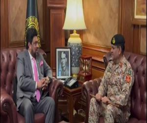 گورنر سندھ کامران ٹیسوری سے ڈی جی رینجرز سندھ میجر جنرل اظہر وقاص  نے ملاقات کی